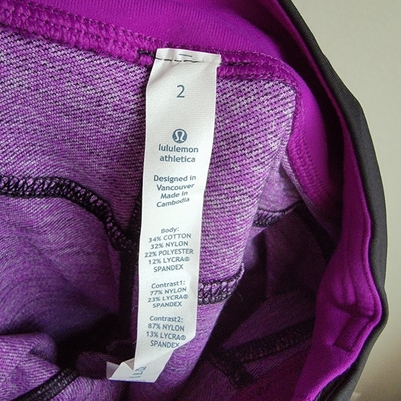 Lululemon Forme Pant in Tender Violet size 2 NWT - Picture 10 of 10